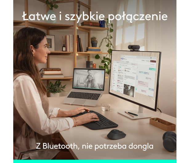 Logitech Signature Comfort Plus MK880 grafitowy - 1533424 - zdjęcie 8